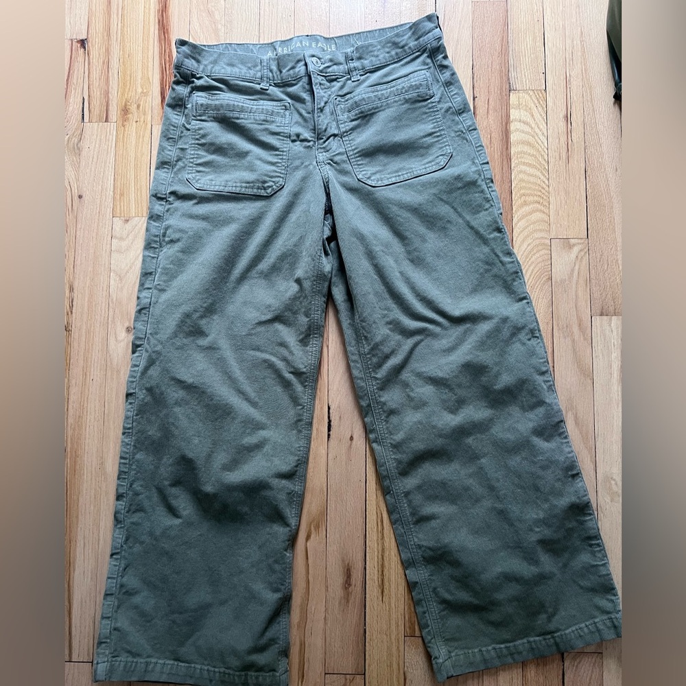 American Eagle Outfitters Olive Corduroy Pants